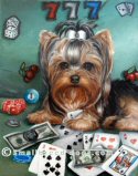 yorkie cards, yorkie, painting, Yorkie, Yorkshire Terrier, art