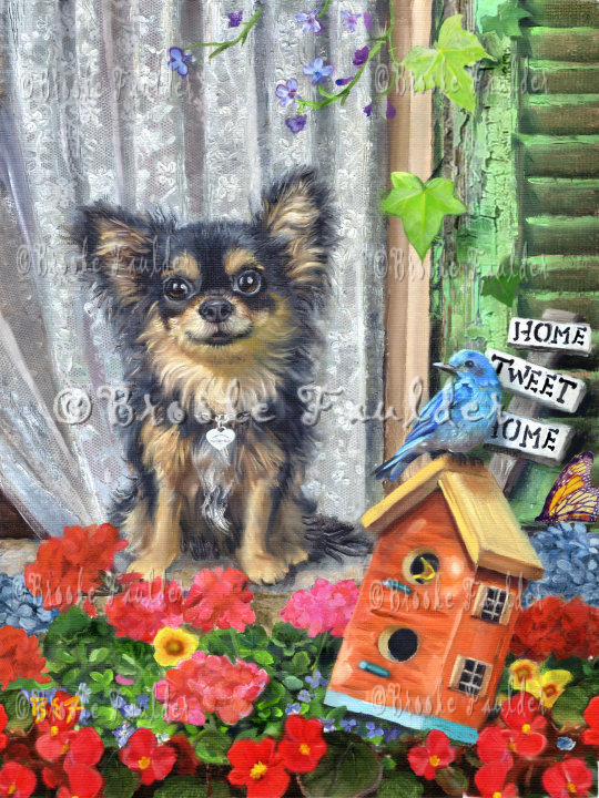 Flower Girl Chihuahua Jigsaw Puzzle