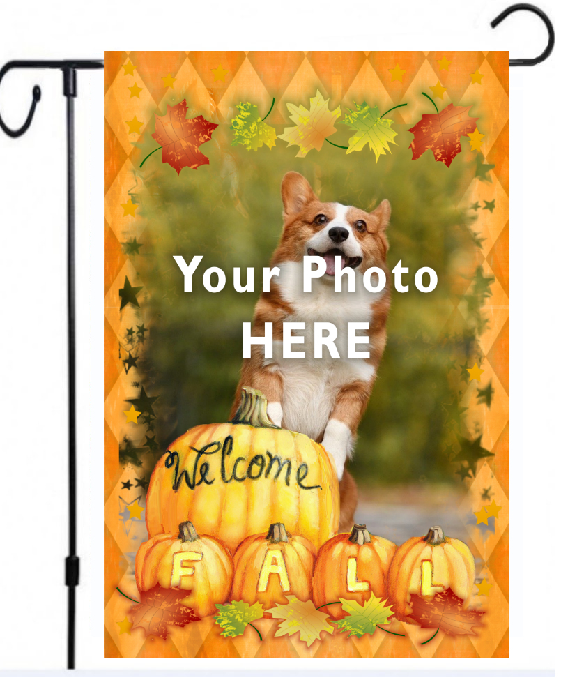 Pet Photo Lovers Gift Home Decor Personalize Family Sunset Dog Cat Garden Flag 